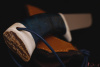 Нож "Филин" D2, рукоять карельская береза (синяя).
